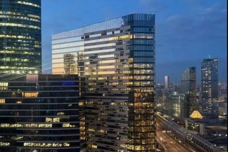 Вид из окна студии 17,2 м² в апартаментах Москва-Сити