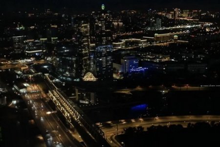 Вид из окна в апартаментах 54-6 в Москва-Сити