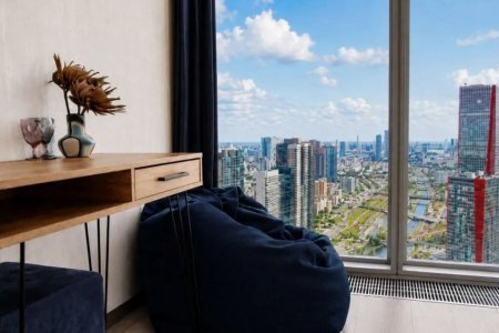 Вид из окна в студии 22 м² в апартаментах Москва-Сити